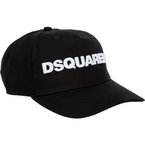 Caps, male, , Size: ONE SIZE Adjustable Plain Logo Hat - Dsquared2 - Modalova