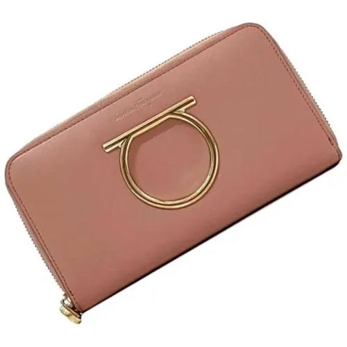 Pre-owned Wallets, female, , Size: ONE SIZE Pre-owned Leather wallets - Salvatore Ferragamo Pre-owned - Modalova