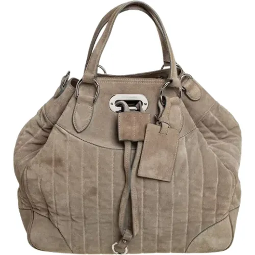 Pre-owned Tote Bags, female, , Size: ONE SIZE Pre-owned Suede handbags - Ralph Lauren Pre-owned - Modalova