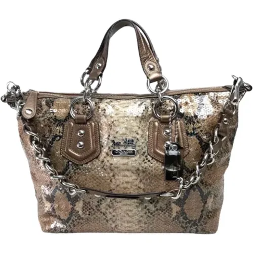 Pre-owned Tote Bags, female, , Size: ONE SIZE Pre-owned Canvas handbags - Coach Pre-owned - Modalova