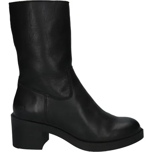 Freyja Schwarze Stiefel , Damen, Größe: 39 EU - Blackstone - Modalova