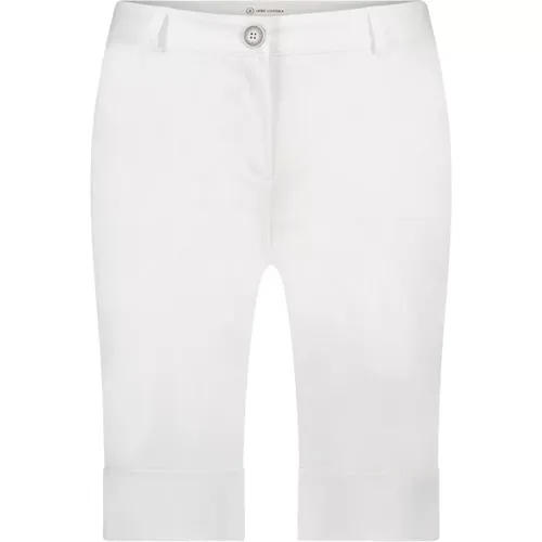 Weiße Technische Jersey Cropped Hose , Damen, Größe: 2XL - Jane Lushka - Modalova