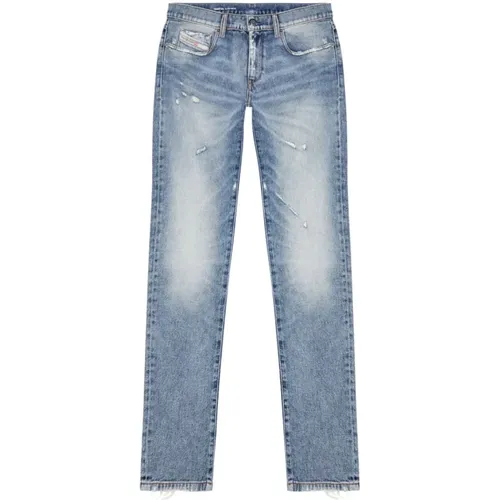Slim D-Strukt Blaue Hybrid Denim Jeans , Herren, Größe: W31 - Diesel - Modalova