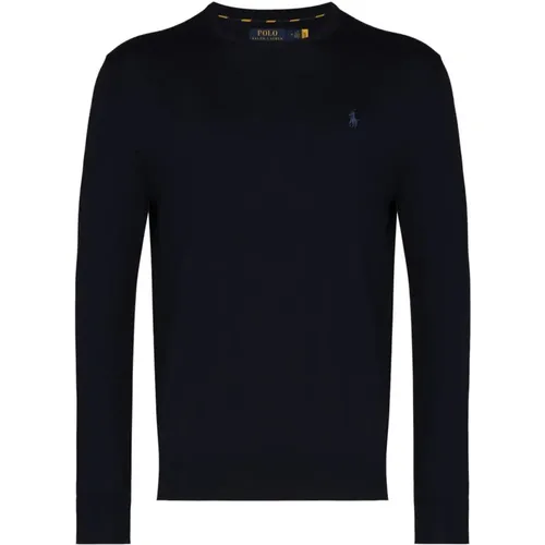 Navy Knitwear Pullover , male, Sizes: XL, 2XL - Polo Ralph Lauren - Modalova