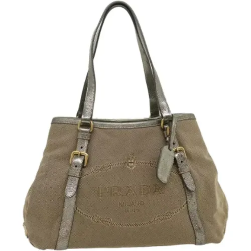 Pre-owned Tote Bags, female, , Size: ONE SIZE Pre-owned Leather totes - Prada Vintage - Modalova