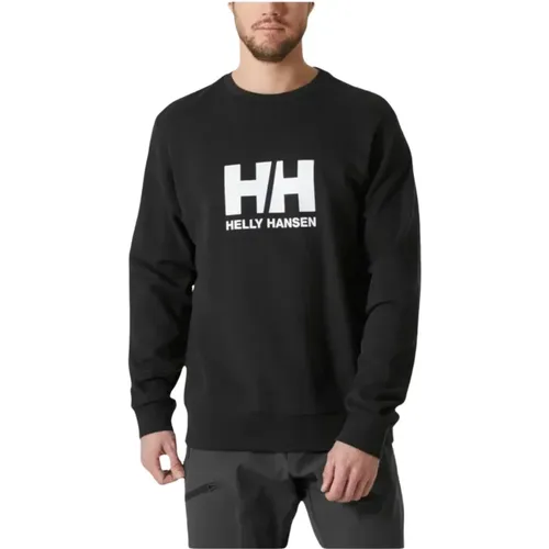 Sweatshirts, male, , Size: L Logo Crew Sweatshirt - Helly Hansen - Modalova