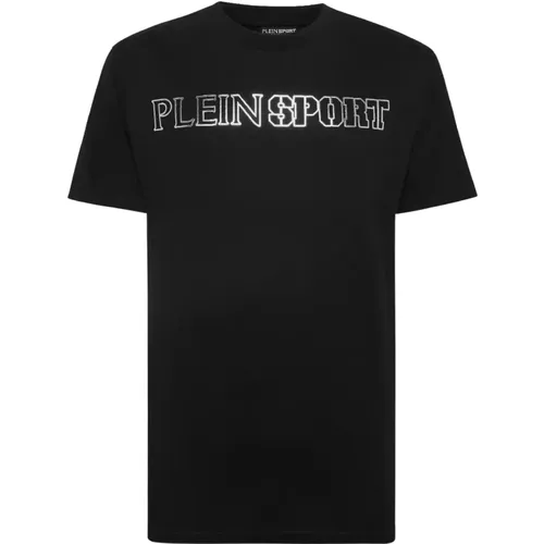 Schwarzes Tiger Grafik T-shirt - Plein Sport - Modalova