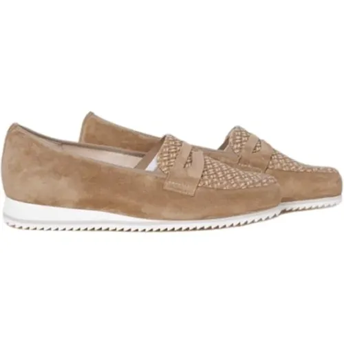 Geflochtene Slip-Ons Natur Creme , Damen, Größe: 36 EU - HASSIA - Modalova