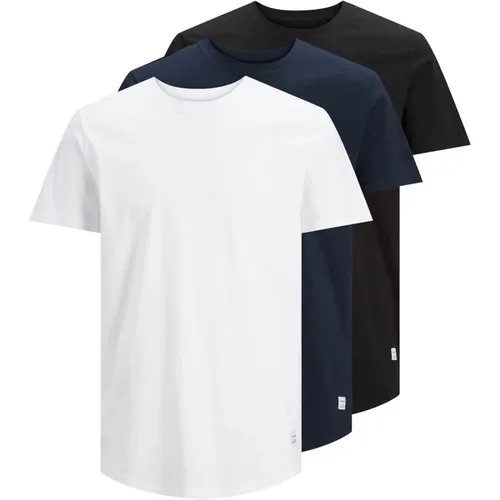 Klassisches Rundhals T-Shirt 3er Pack - jack & jones - Modalova