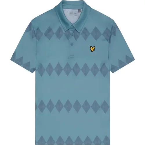 Argyle Polo Shirt , Herren, Größe: M - Lyle & Scott - Modalova