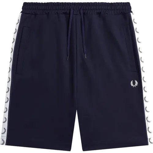 Casual Shorts, male, , Size: S Taped Tricot Sports Shorts - Fred Perry - Modalova