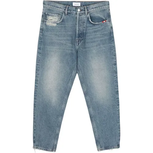 Denim Jeans Straight Leg , male, Sizes: W34, W36, W31, W30 - Amish - Modalova