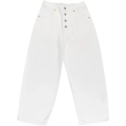 Weite Bein Jeans für Mädchen - Weiß - MM6 Maison Margiela - Modalova