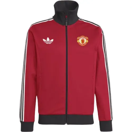 Zip-throughs, male, , Size: S Beckenbauer Track Top - Adidas - Modalova