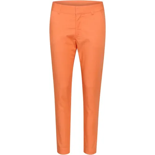 Chino Pant Pants Melon , Damen, Größe: 2XL - Kaffe - Modalova