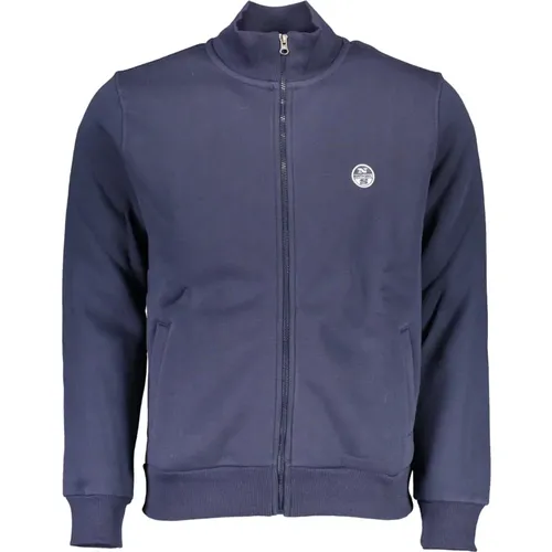 Cotton Sweater with Zip and Logo , male, Sizes: 2XL, XL, S, L - North Sails - Modalova