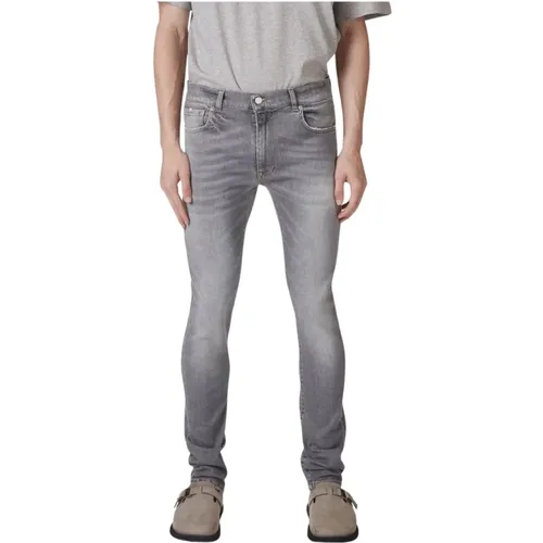 Hellgraue Skinny Jeans , Herren, Größe: W32 - Iceberg - Modalova