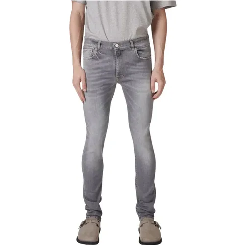 Hellgraue Skinny Jeans , Herren, Größe: W34 - Iceberg - Modalova