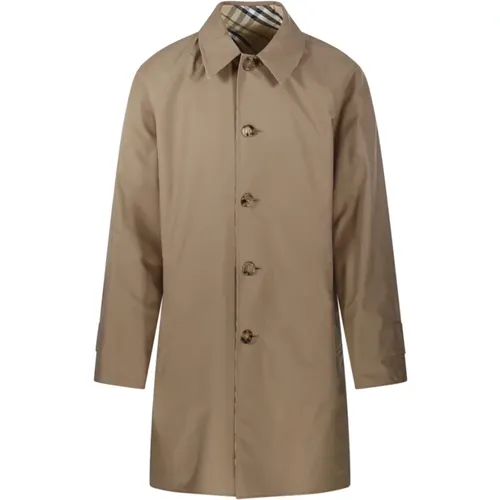 Single-Breasted Coats, male, , Size: L Trench Coat with Teddy Detail - Burberry - Modalova