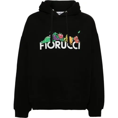 Hoodies, male, , Size: XS Hooded Sweatshirt with Fruit Print - Fiorucci - Modalova