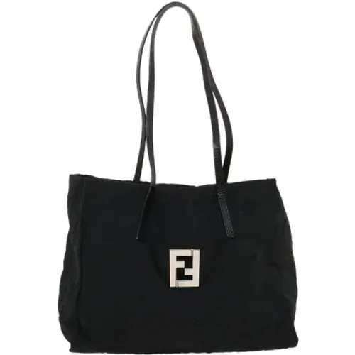 Pre-owned Tote Bags, female, , Size: ONE SIZE Pre-owned Canvas fendi-bags - Fendi Vintage - Modalova