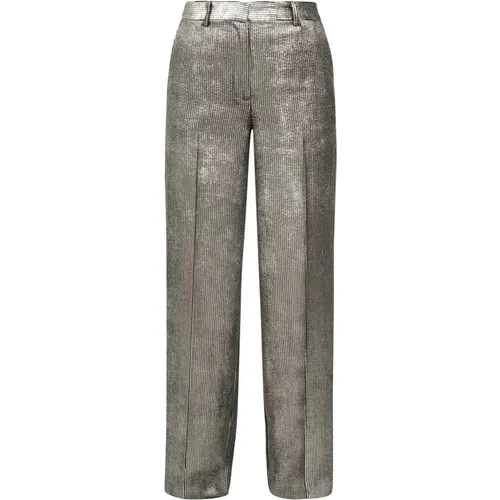 Straight Trousers, female, , Size: S Straight Trousers - Ottod'Ame - Modalova