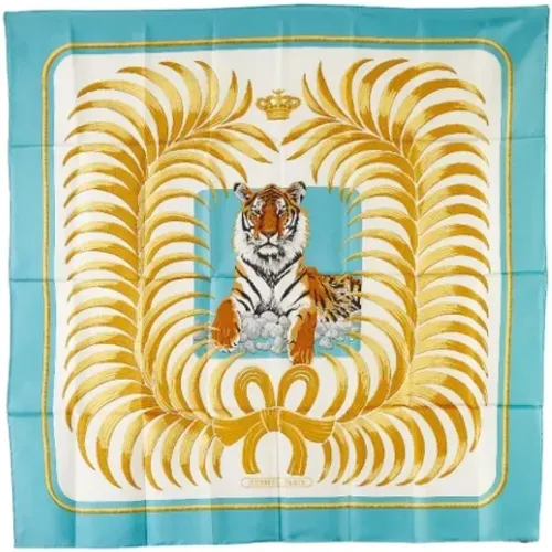 Pre-owned Scarves, female, , Size: ONE SIZE Pre-owned Silk scarves - Hermès Vintage - Modalova