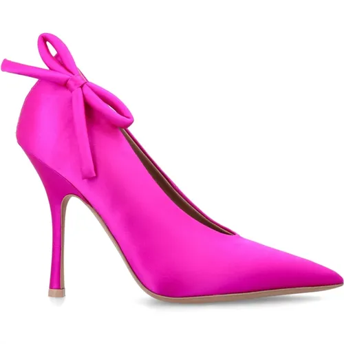 Satin Pumps with Bow Detail , female, Sizes: 6 1/2 UK, 3 UK, 4 UK, 8 UK, 4 1/2 UK, 7 UK - Valentino Garavani - Modalova