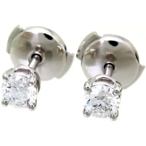 Pre-owned Jewellery, female, , Size: ONE SIZE Pre-owned Platinum earrings - Tiffany & Co. Pre-owned - Modalova