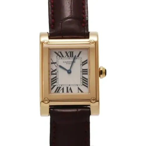 Pre-owned Watches, female, , Size: ONE SIZE Pre-owned Yellow Gold watches - Cartier Vintage - Modalova