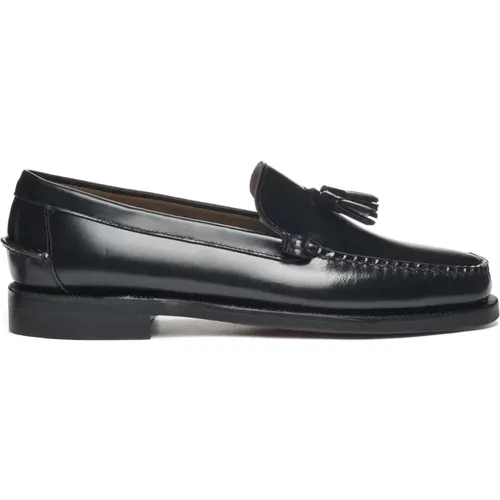 Loafers, male, , Size: 9 US Classic leather loafer with tassels - Sebago - Modalova