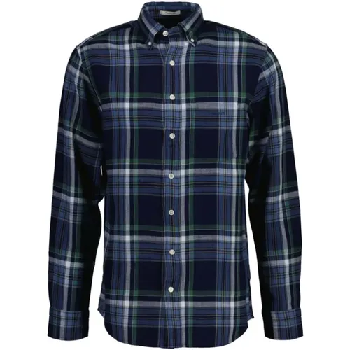 Casual Long Sleeve Shirt , male, Sizes: L, M - Gant - Modalova