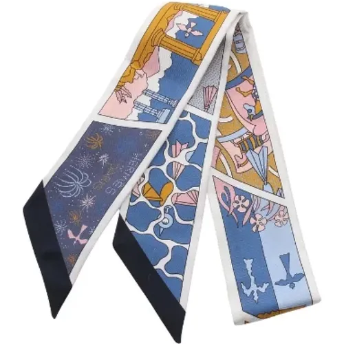 Pre-owned Scarves, female, , Size: ONE SIZE Pre-owned Silk scarves - Hermès Vintage - Modalova