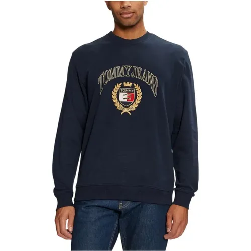 Sweatshirts, male, , Size: 2XL Classic Logo Sweatshirt - Tommy Hilfiger - Modalova