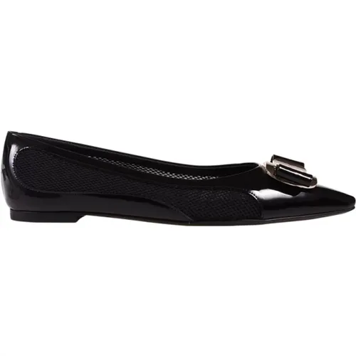 Mesh Ballerina Shoes , female, Sizes: 7 UK - Salvatore Ferragamo - Modalova