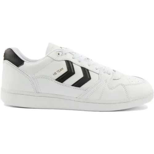 Retro Court Style Trainers in /Black , male, Sizes: 11 UK - Hummel - Modalova