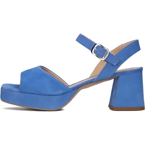 Blaue Retro-Sandale Ney , Damen, Größe: 39 EU - Unisa - Modalova