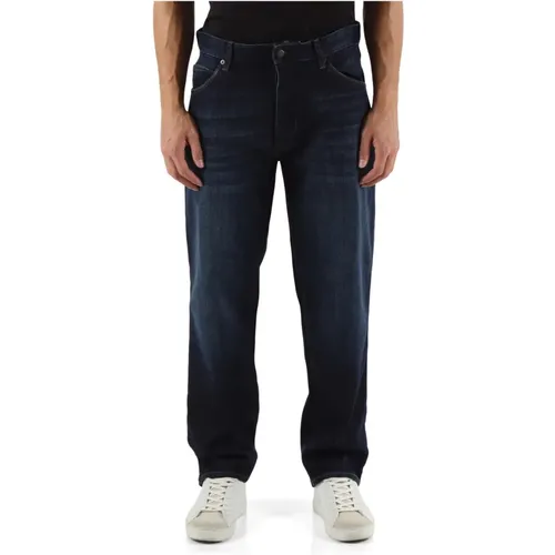 Lockere Jeans mit Fünf Taschen , Herren, Größe: W36 - Emporio Armani - Modalova