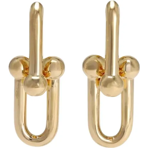 Pre-owned Jewellery, female, , Size: ONE SIZE Pre-owned Gold earrings - Tiffany & Co. Pre-owned - Modalova