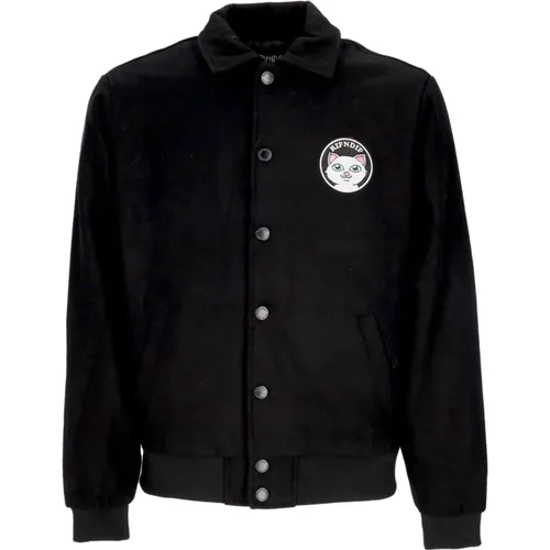 Varsity Jacket Embroidered Soft Fit , male, Sizes: M, S, XL - Ripndip - Modalova