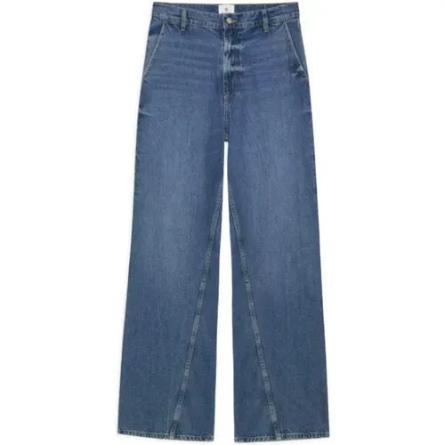 Vintage Blau Twisted Denim Jeans - Anine Bing - Modalova