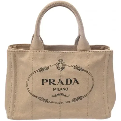 Pre-owned Tote Bags, female, , Size: ONE SIZE Pre-owned Canvas prada-bags - Prada Vintage - Modalova