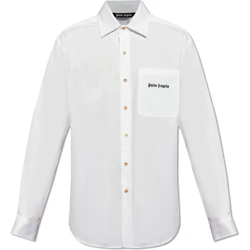 Shirt with pocket , male, Sizes: M, L, S - Palm Angels - Modalova