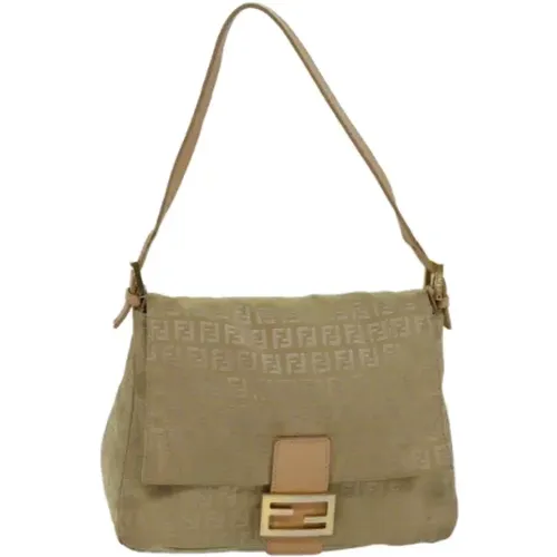 Pre-owned Shoulder Bags, female, , Size: ONE SIZE Pre-owned Canvas fendi-bags - Fendi Vintage - Modalova