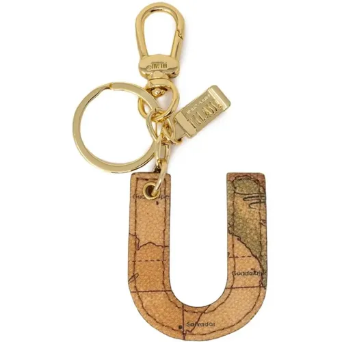 Keyrings, female, , Size: ONE SIZE Leather Keychain for Women - Alviero Martini 1a Classe - Modalova