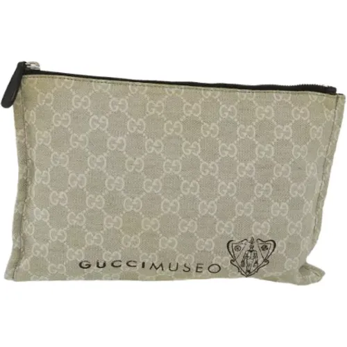 Pre-owned Canvas clutches , female, Sizes: ONE SIZE - Gucci Vintage - Modalova