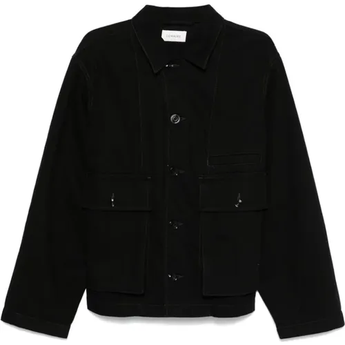 Light Jackets, male, , Size: S Buttoned Outerwear with Front Pockets - Lemaire - Modalova