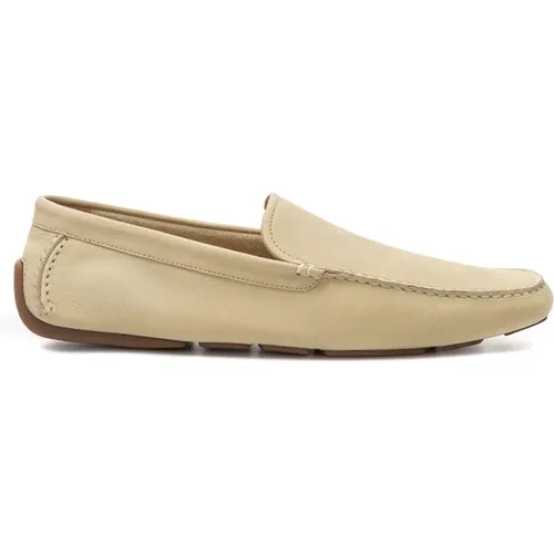 Loafers, male, , Size: 8 US Suede Moccasin with Rubber Sole - Bally - Modalova