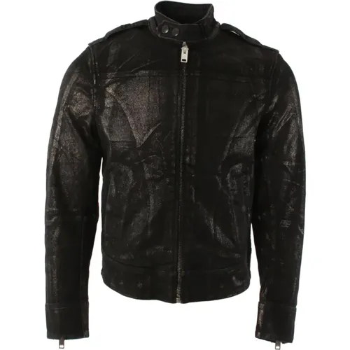 Biker Jacket for Men , male, Sizes: M - Diesel - Modalova