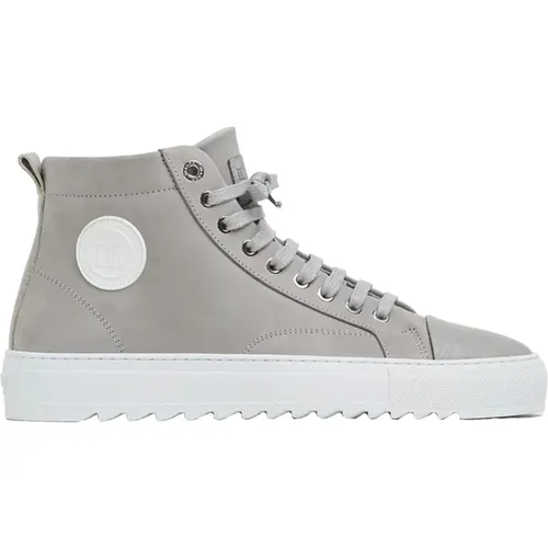 Sneakers, male, , Size: 9 US Astro Hi Grey Sneakers - Mason Garments - Modalova